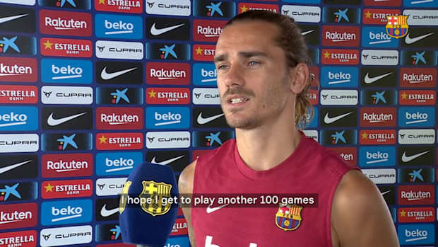 Antoine Griezmann 'happy and proud' to reach 100 appearances